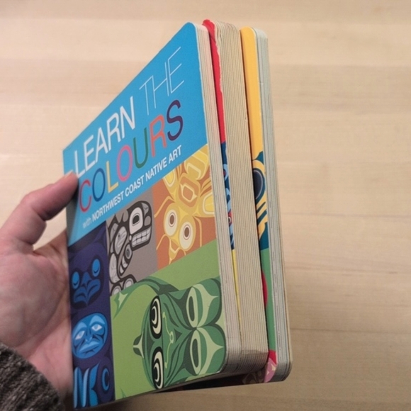 northwest coast native art 3 pc baby toddler board book bundle alphabet colours - Picture 10 of 10